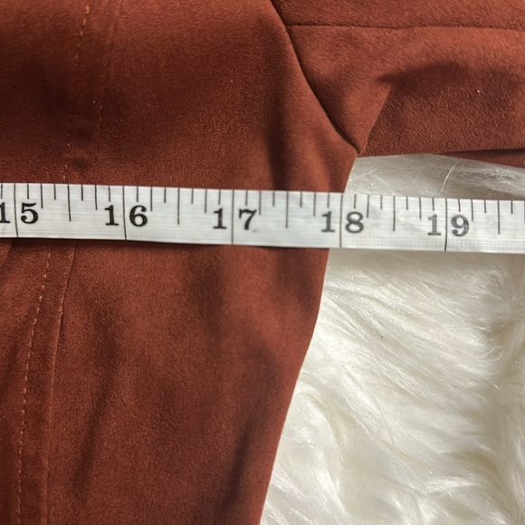 Vigoss Brown Faux Suede Blazer Size Small - Picture 5 of 7